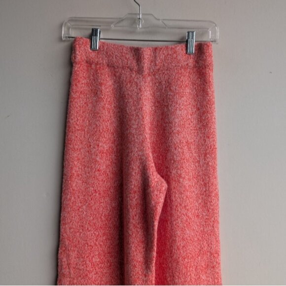 Zara coral knit wide leg trousers - Picture 4 of 7